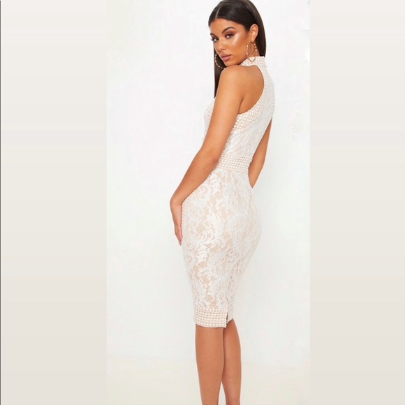 ❌Sold❌ NWT 🔥 PrettyLittleThing Lace Crochet Midi Dress🔥 - Picture 2 of 10